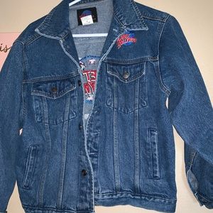 thrifted jean jacket